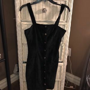 Black button down dress